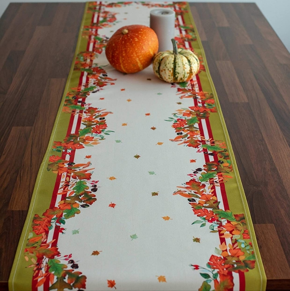 Stain resistant Thanksgiving Table Runner
